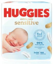 Huggies HUGGIES® Șervețele umede Extra Care Triplo 56x3 buc (AGS1268399)