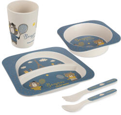 Canpol babies BABIES Set de sufragerie Bonjour Paris 5 buc albastru (AGS9-227_BLU)