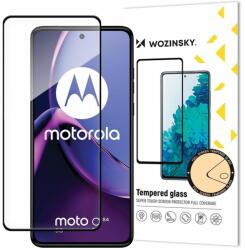 Wozinsky Full Glue kijelzővédő - Motorola Moto G84 - fekete kerettel