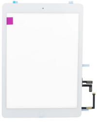  Apple iPad Pro 10.5 (2017), iPad Air 3 (2019) érintőpanel, érintőképernyő home gomb flex kábellel, átvezető fóliával, fehér OEM