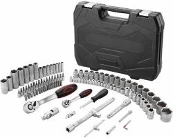  Teeno CR-V 1/4" és 1/2" 108 darabos dugókulcs és bit készlet, szállítókofferben