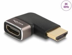 Delock Adaptor metalic HDMI 8K60Hz T-M unghi 90 grade stanga, Delock 60082 (60082)
