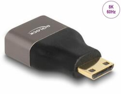 Delock Adaptor metalic mini HDMI-C la HDMI 8K60Hz T-M, Delock 60080 (60080)