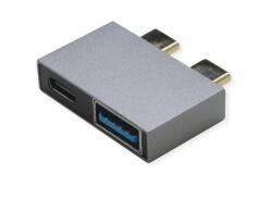 Roline Adaptor USB 3.2 Gen2 type C la 1 x USB type C + 1 x USB-A T-M, Roline 12.03. 2946 (12.03.2946-10)