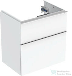 Geberit iCON 59, 2x41, 6x61, 5 cm-es 2 fiókos alsószekrény krómozott fogantyúval, fényes fehér 502.307. 01.2 (502307012)