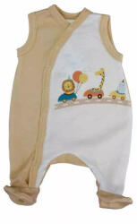 AB ABR Ujjatlan baba rugdalózó Állatkerti állatok mintával - Homok (50)