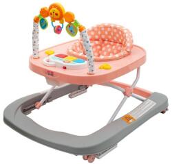 New Baby - Walker pentru copii cu roți din silicon Forest Kingdom roz (8596164057216)