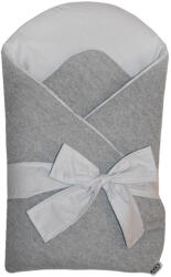 Eko - Pliculeț tricotat gri-gri 75x75 cm (RO-24-GREY-GREY) Lenjerii de pat bebelusi‎, patura bebelusi