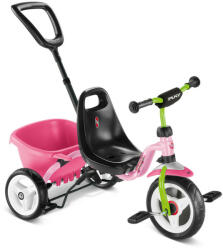 PUKY - Tricicleta pentru copii cu bară Ceety - roz/kiwi (P-2219)