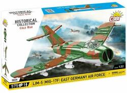 COBI - Războiul Rece MIG-17F (LIM-5) For? ele Aeriene ale Germaniei de Est, 1: 32, 588 k, 1 f (CBCOBI-5825)