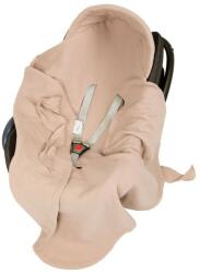 Belisima - Învelitoare din muselină pentru scaunul auto Belisima bej (5907772710456) Lenjerii de pat bebelusi‎, patura bebelusi