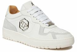 Philipp Plein Sneakers PHILIPP PLEIN Mix Leather Lo Top Sneakers SADS USC0545 PLE010N 01 White