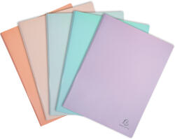 Exacompta bemutató mappa, PP, 40-zsebes, 5-féle pasztell szín (88460E)