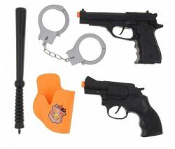 GoDan Rendőrségi szett pisztolyokkal és gumibottal - 5 részes (IMO-GD-SA-ZPOL-184778)