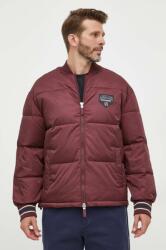Armani Exchange rövid kabát férfi, bordó, téli - burgundia M