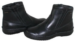 Krisbut Cizme barbati, Krisbut, 6340-4-3-Negru, casual, piele naturala, scurte, cu talpa joasa, negru (Marime: 40)