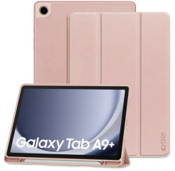 Tech-Protect Samsung X210/X215/X216 Galaxy Tab A9+ 11.0 tablet tok (Smart Case) on/off funkcióval, Pencil tartóval - Tech-Protect - rózsaszín (ECO csomagolás)