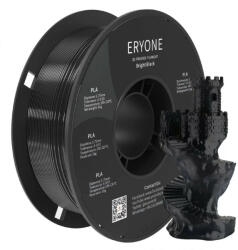 Eryone PLA fényes fekete (bright black) 3D nyomtató Filament 1.75mm, 1kg/tekercs