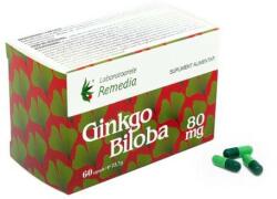 Remedia Supliment Alimentar REMEDIA Ginkgo Biloba 80mg 60 Capsule
