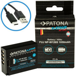 PATONA Fuji NP-W126S Patona Platinum USB-C fényképezőgép akkumulátor (1397) (PATONA_PLATINUM_NP_W126S_USBC)