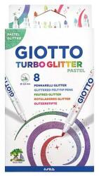 Giotto Fila Filctoll Giotto Turbo Glitter csillámos pasztell 8 db-os készlet (426300)