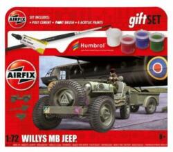 Airfix Hanging Gift Set Willys MB Jeep 1: 72 (A55117A)