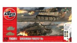 Airfix Classic Conflict Tiger 1 vs Sherman Firefly 1: 72 (A50186)
