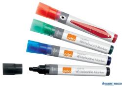 Nobo Táblamarker, vágott hegyű, 4 mm, NOBO, 4 különböző szín (VN5387) - kecskemetirodaszer