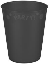  Black, Fekete pohár, műanyag 250 ml (PNN96497)