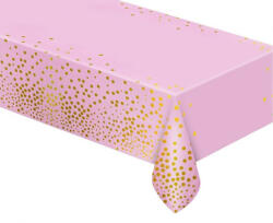  Light Pink Gold Dots, Rózsaszín asztalterítő 137x183 cm (MLG173192)