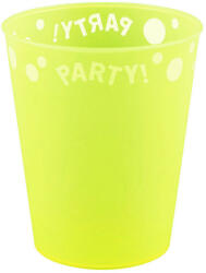 Yellow Fluorescent, Sárga pohár, műanyag 250 ml (PNN96048)