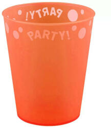 Orange, Narancssárga pohár, műanyag 250 ml (PNN96297)