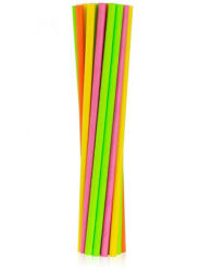 Godan Neon Colours, Színes papír szívószál 24 db-os (MLG151442)