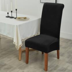 Forcheer HOSSZÚ SzékHuzat teljes székre (bársonyos, fekete)