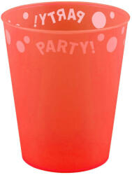 Orange Fluorescent, Narancssárga pohár, műanyag 250 ml (PNN96047)