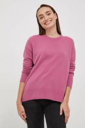 Sisley gyapjú pulóver könnyű, női - rózsaszín S