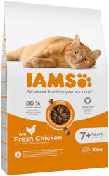 Iams 2x10kg IAMS Advanced Nutrition Senior Cat csirke száraz macskatáp