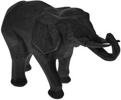 4home Decorațiune geometric Elefant, 25 x 15 cm, negru