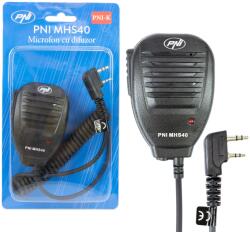 PNI Microfon cu difuzor PNI MHS40 cu 2 pini tip PNI-K, compatibil cu statii PMR, VHF/UHF (PNI-MHS40)