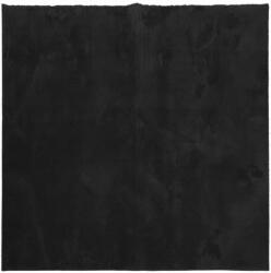 vidaXL HUARTE fekete rövid szálú puha és mosható szőnyeg 240 x 240 cm 375120