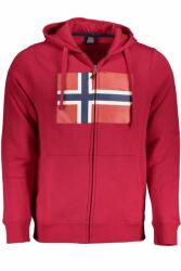 Norway Hanorac barbati cu fermoar si imprimeu cu logo rosu (FI-129444_ROBORDEAUX_L)