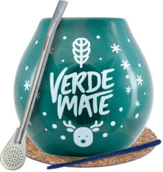 Yerba Mate set de iarnă Verde Mate calabash + bombilla