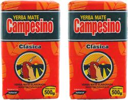 Campesino Yerba Mate Set 2x Campesino Classica Elaborada Con Palo 0, 5kg