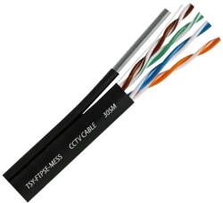 TSY Cable Cablu FTP autoportant'cat 5E'CUPRU 100%'305m'negru TSY-FTP5E-MESS (TSY-FTP5E-MESS)