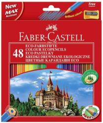 Faber-Castell Creioane colorate 48 culori + ascutitoare eco Faber-Castell FC120148 (FC120148)