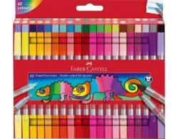 Faber-Castell Carioca 40 culori, 2 capete, Faber-Castell FC151140