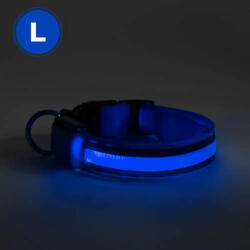 Yummie LED-es nyakörv - akkumulátoros - L méret - kék (60029A)