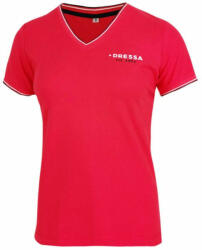 Dressa Collection V nyakú női piké póló - piros