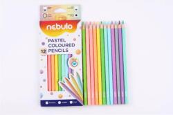 Nebulo Nebulo hatszögletű Színes ceruza készlet Pasztell színek (12 db/csomag) (NSZC-H-12-PSZ)