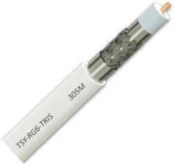 TSY Cable Cablu coaxial TSY Cable TSY-RG6-TRIS, RG6, 305m, White (TSY-RG6-TRIS)